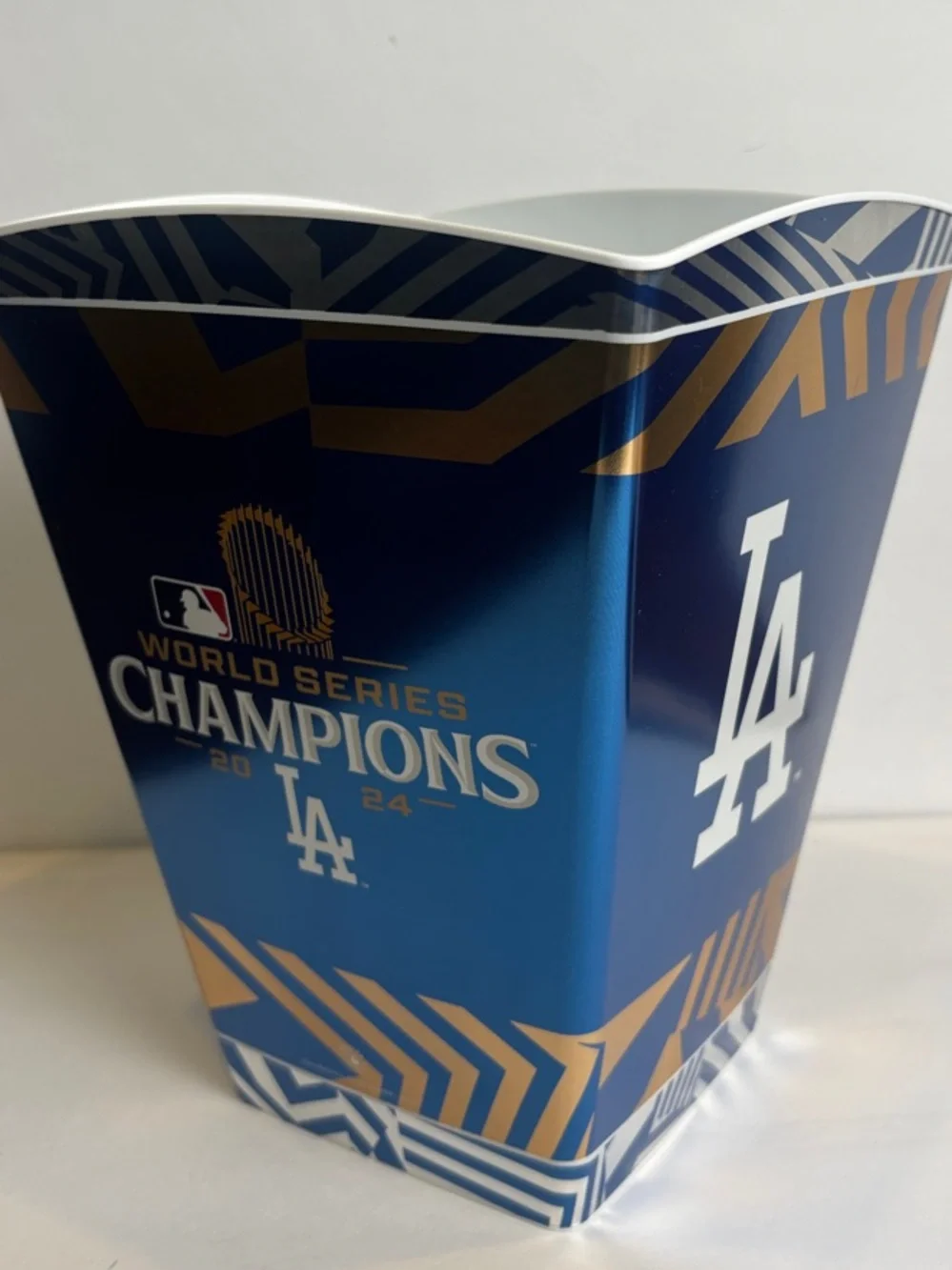 LA Dodgers 2024 World Series Champions Souvenir Popcorn Bucket Tub Bin